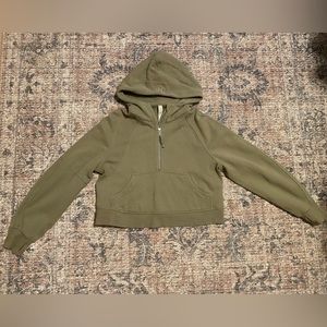 lulu-lemon oversized scuba hoodie- sage green